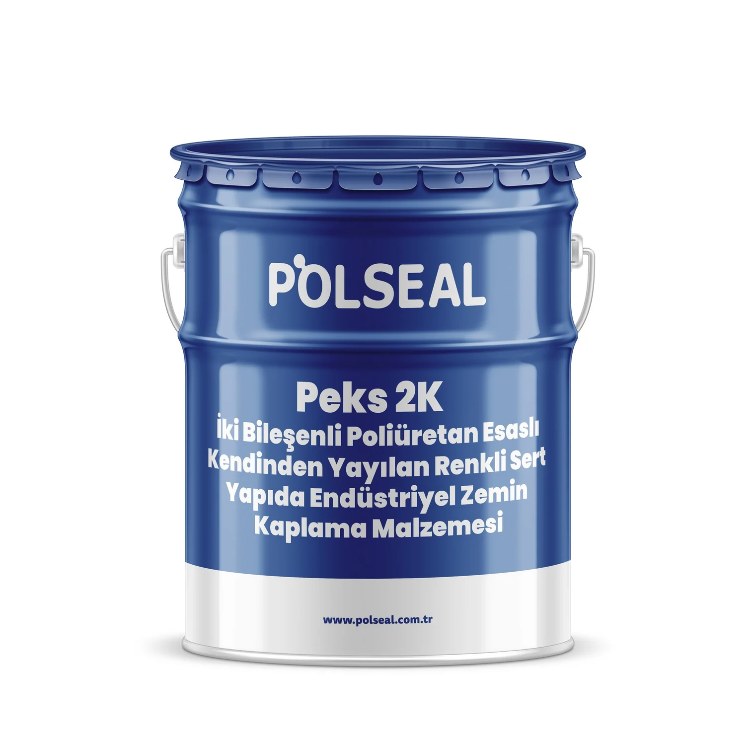 Polseal PEKS 2K İki Bileşenli Poliüretan Esaslı Kendinden Yayılan Renkli Sert Yapıda Endüstriyel Zemin Kaplama Malzemesi